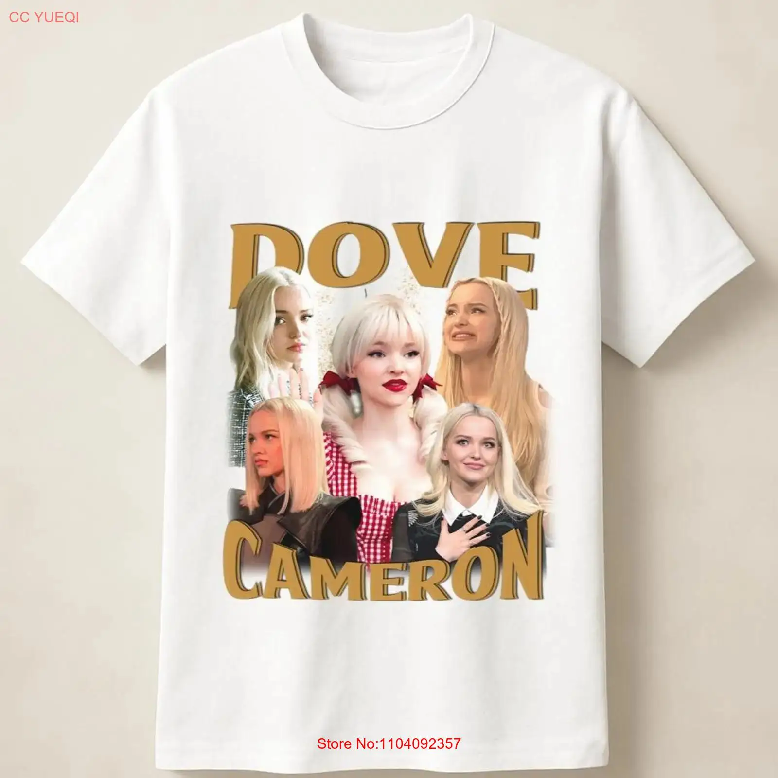 Photography Graphic Design - T-shirt vintage Dove Cameron Soft Glow