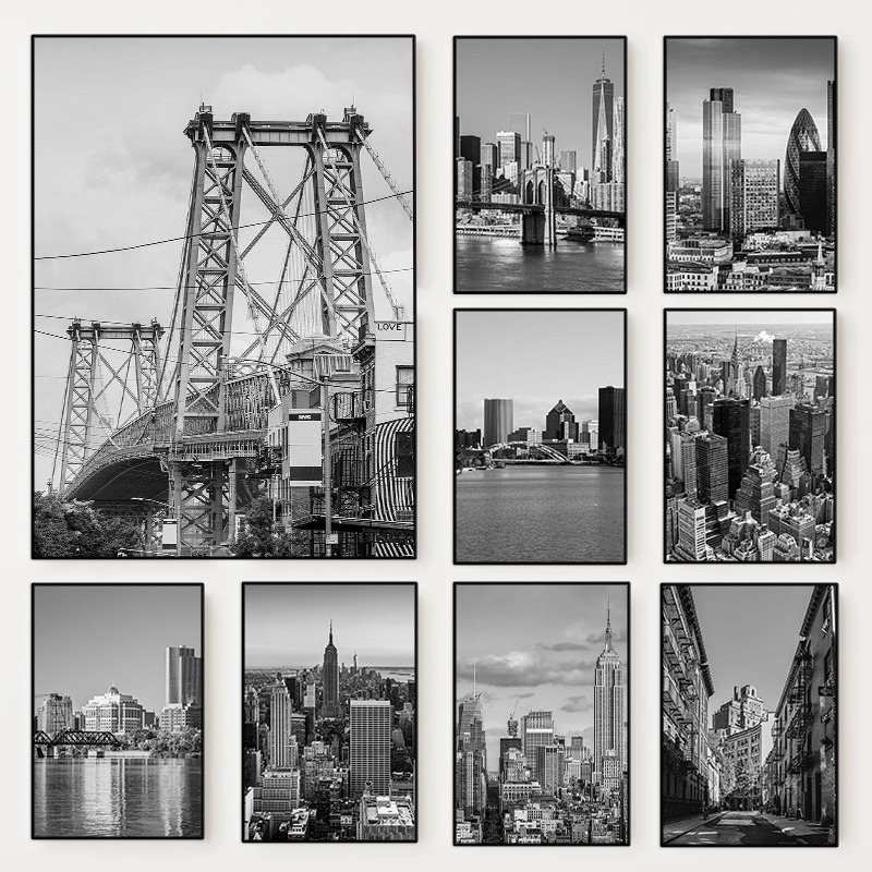 Photography New York - Poster fotografico in bianco e nero