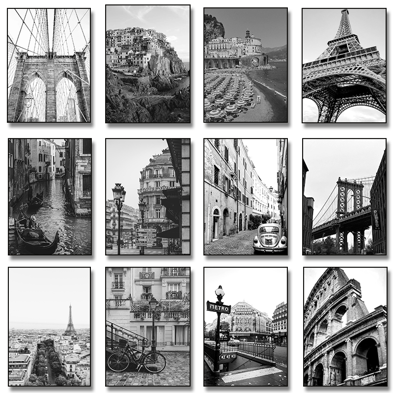 Photography New York - (Nessuna cornice) Nero Bianco Città New