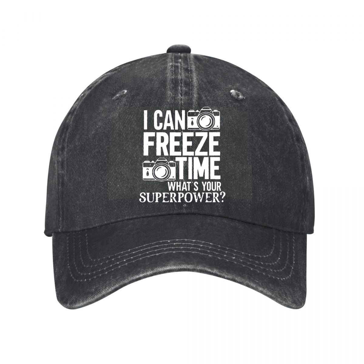 Photography Graphic Design - Cappellino da Baseball Vintage in Cotone