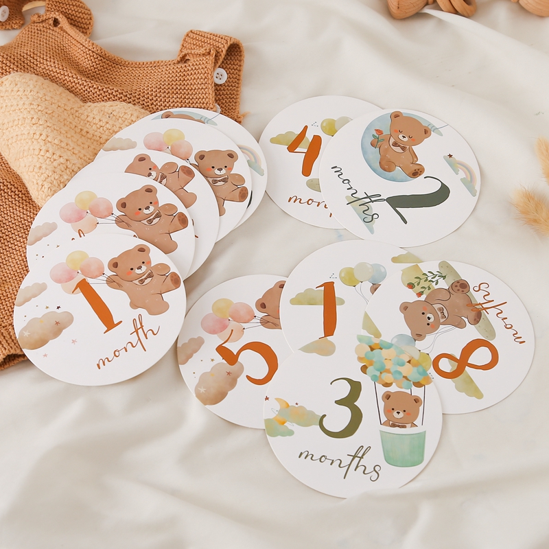 Photography Paper - 16pc Paper Milestone neonato fotografia tiro