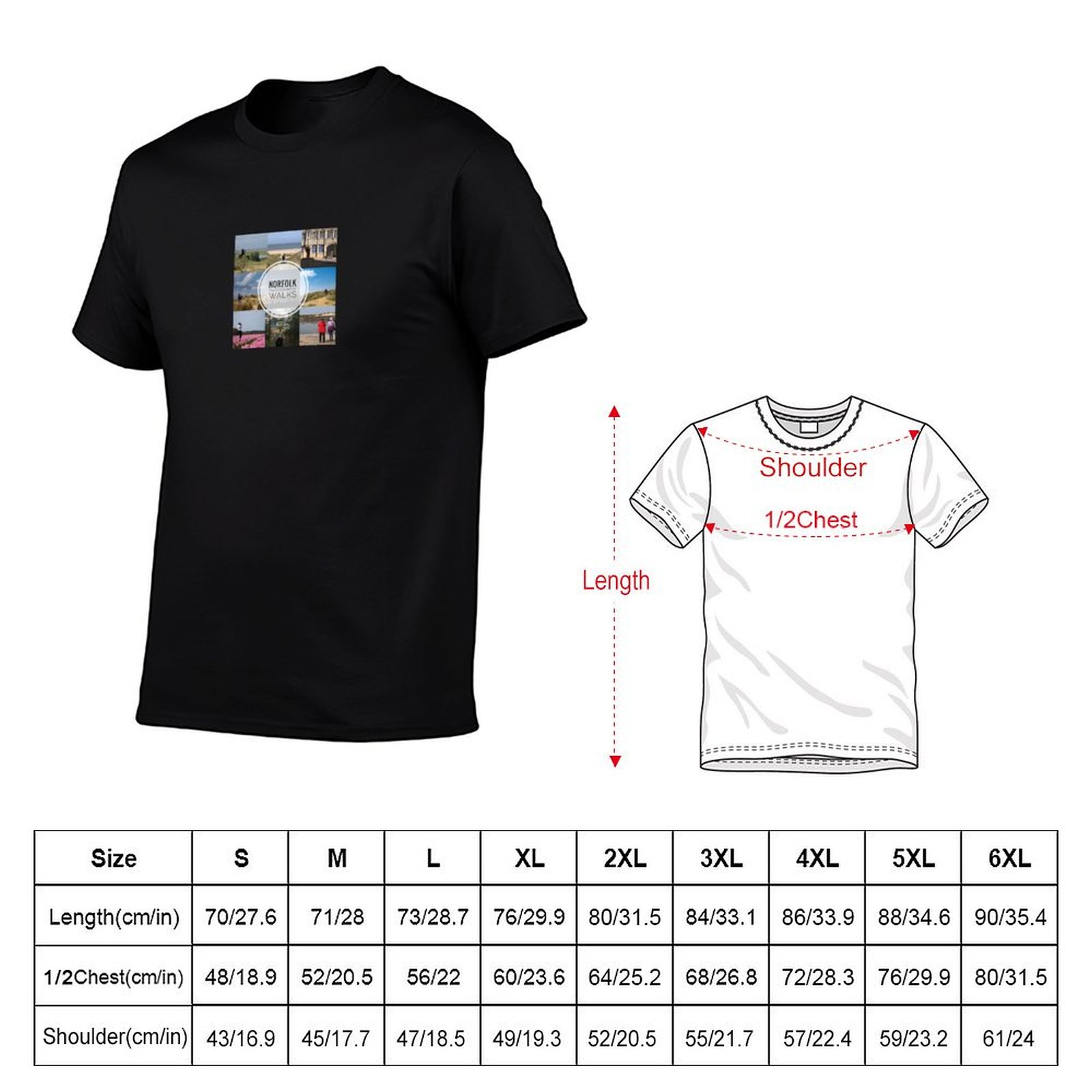 T-shirt da uomo Norfolk Photog - Photography Graphic Design recensione e prezzo