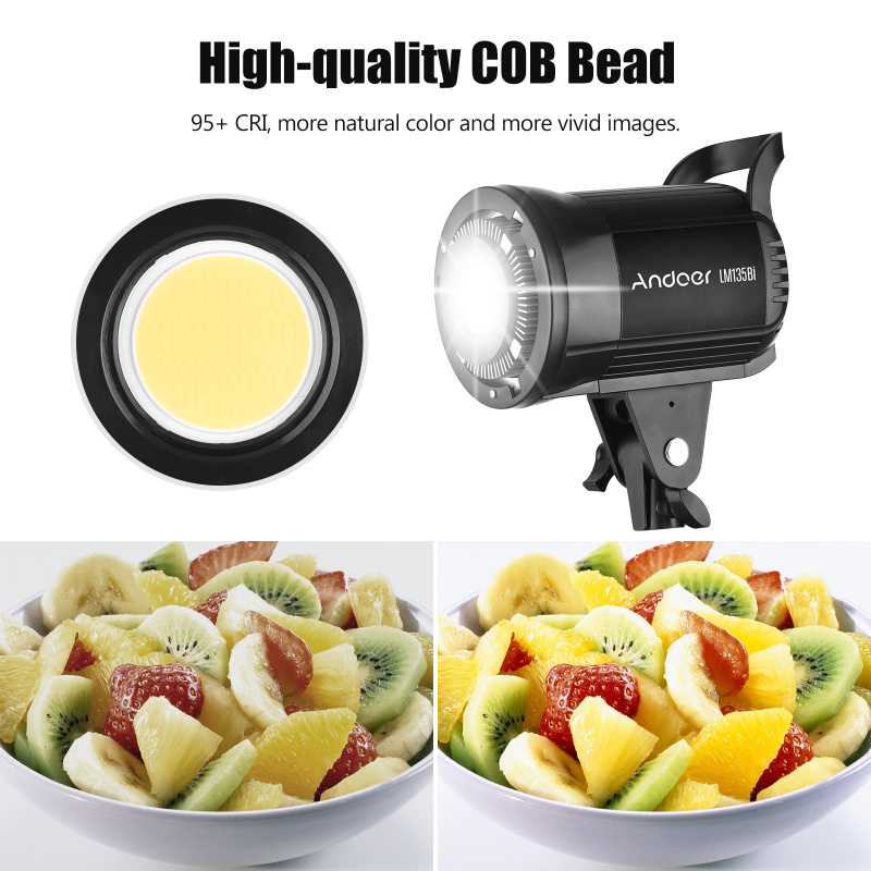 Andoer LM135Bi Luce di riempim - Strobe Light Studio recensione e prezzo