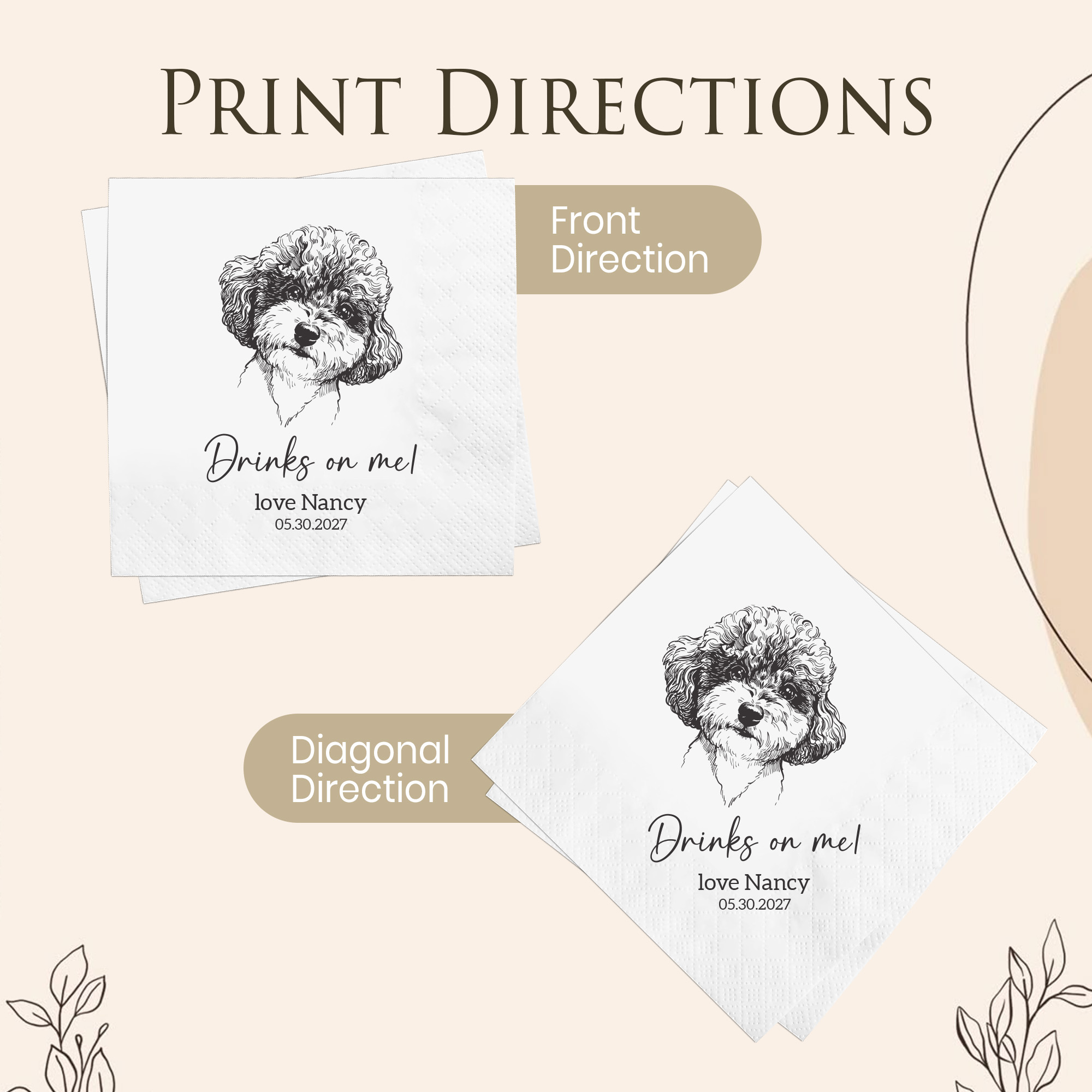 Tovaglioli personalizzati da 6 - Photography Paper recensione e prezzo